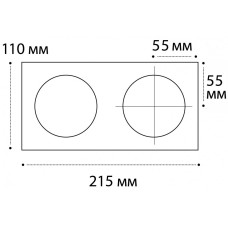 Рамка для светильника Italline IT08-8015 black