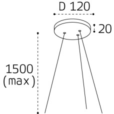 Основание для подвесного светильника Italline IT011-5025 white