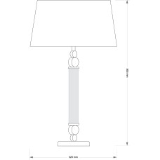 Настольная лампа Kutek Tamara TAM-LG-1(ZM/A)