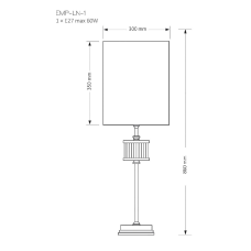 Настольная лампа Kutek Mood Empoli EMP-LN-1(N)