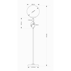 Торшер Kutek Dimaro DIM-LS-1(P)