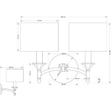 Бра Kutek Decor Lampshade DEC-K-2(P/A)