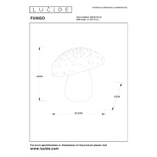 Настольная лампа Lucide Fungo 13539/01/44