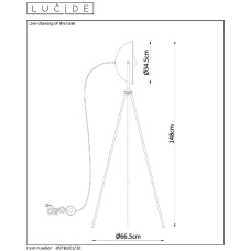 Торшер Lucide Alvaro 05730/01/30