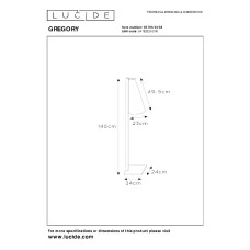 Торшер Lucide Gregory 30795/81/38