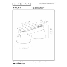 Накладной спот Lucide Trigono 09936/02/31