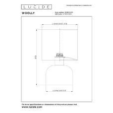 Настольная лампа Lucide Woolly 10516/01/33