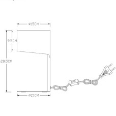 Настольная лампа Lucide Knulle 45504/01/30