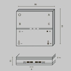 Беспроводная панель управления Maytoni Smart home DRC034-8-W