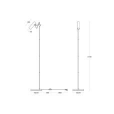 Торшер Maytoni Technical Bansky MOD129FL-01B