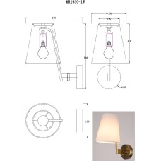 Бра MyFar Aurora MR1930-1W