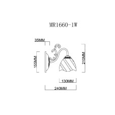 Бра MyFar Nicole MR1660-1W