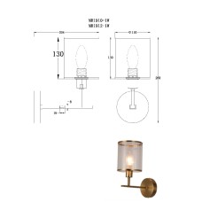 Бра MyFar Alen MR1910-1W