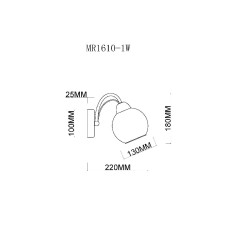 Бра MyFar Marsel MR1610-1W