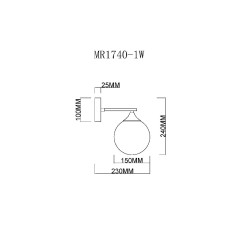 Бра MyFar Fisher MR1740-1W