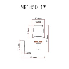 Бра MyFar Daniel MR1850-1W