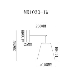 Бра MyFar Stiven MR1030-1W