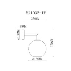 Бра MyFar Stiven MR1032-1W