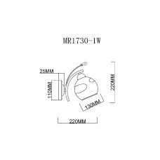 Бра MyFar Stella MR1730-1W