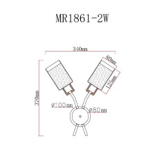 Бра MyFar Linda MR1861-2W