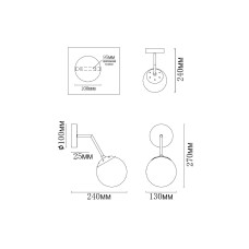 Бра MyFar Solve MR1321-1W