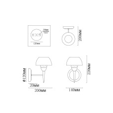 Бра MyFar Silvia MR1301-1W