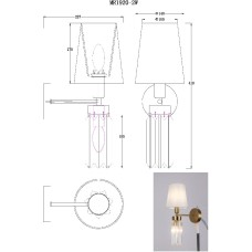 Бра MyFar Fernando MR1920-2W