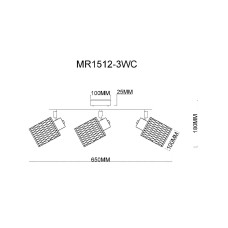 Спот MyFar Cathy MR1512-3WC