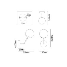 Бра MyFar Solve MR1331-1W