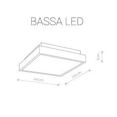 Потолочный светодиодный светильник Nowodvorski Bassa Led 9500