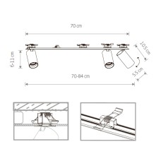 Спот Nowodvorski Mono Surface 7691