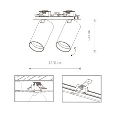 Спот Nowodvorski Mono Surface 7828