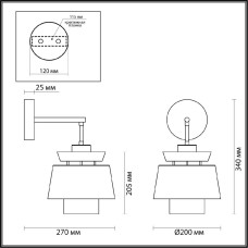 Бра Odeon Light Kressa 4992/1W