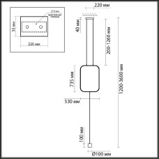 Торшер Odeon Light Teo 7022/27FLA