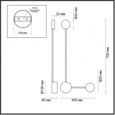 Бра Odeon Light 3900/10WB