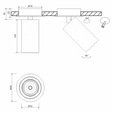 Основание для встраиваемого светильника SWG MINI-VL-M4-BL 004867