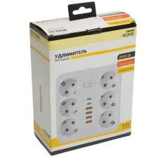 Удлинитель Stekker Home plus HM09-66-02 49982