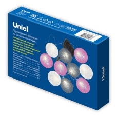 Садовая гирлянда на солнечной батарее Uniel USL-S-230/PM1800 COTTON BALLS-1 UL-00011593