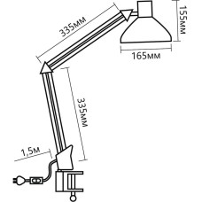 Настольная лампа (10610) Uniel TLD-524 White/LED/500Lm/4500K/Dimmer